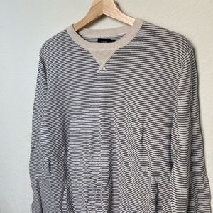 J Crew Striped oversized sweater